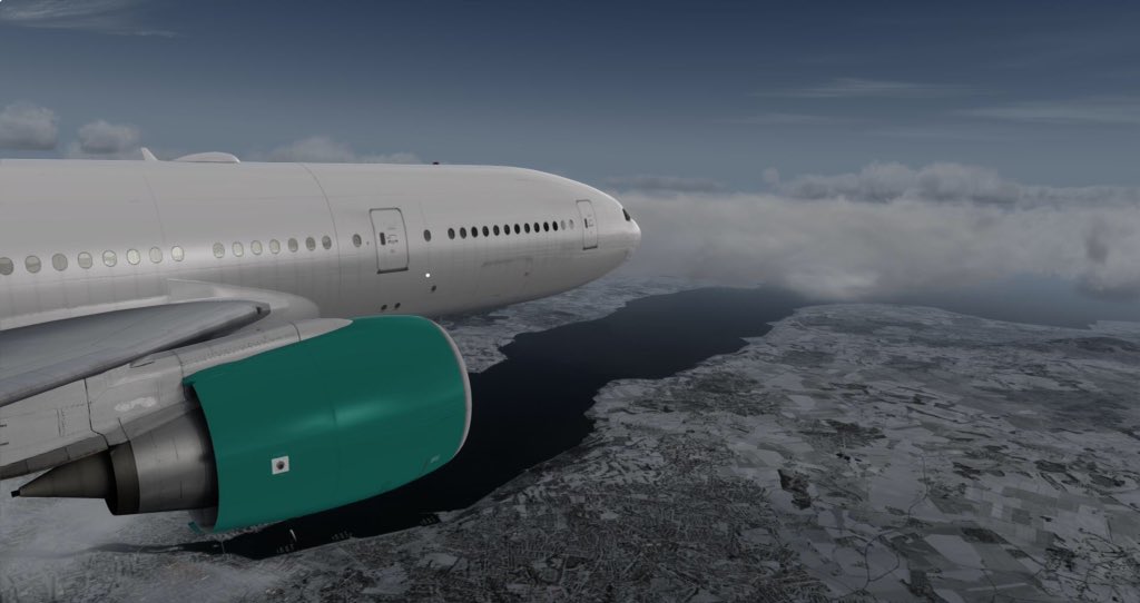 FS_DdD's tweet image. arriving at Geneva airport from Antigua with our B77L #PMDG #FSdreamteam #ORBX #REX #P3D