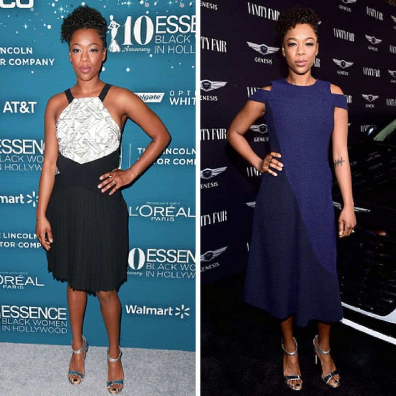 waimingworld's tweet photo. @samirawiley wore our #JackieDress to @Essence #BlackWomenInHollywood #Awards + our #SaharDress to @VanityFair event for @HiddenFigures https://t.co/57SGP8FdSo