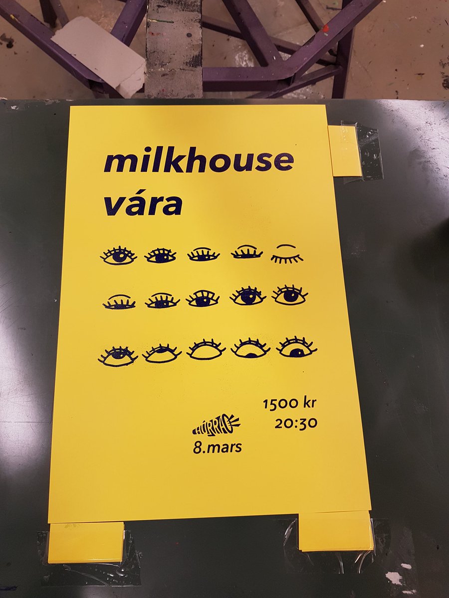 Plakatagerð fyrir váru og milkhouse með <a href="/logregIan/">Steinka</a> mér innan handar
