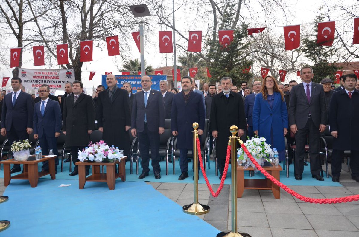 Bayramiç İlçemizde Belediyemizin Yeni Hizmet Binasınin Açılışını Sayin Bakanimiz <a href="/suleymansoylu/">Süleyman Soylu</a> yapıyor...
<a href="/HARUNKARACA1/">Harun Karaca</a> <a href="/GiderAyhan/">Ayhan Gider</a>