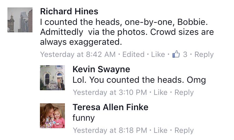 NotCincyNews's tweet photo. 😂😂😂 Richard Hines is hand counting crowds again from Georgia. Why do you make this so easy?! https://t.co/wl3A0fVY24