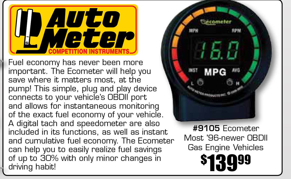 AADiscountAuto's tweet photo. https://t.co/xyPO5Yz3UQ
#Autometer #Ecometer #AutometerEcometer #FuelEconomy #digitaltach #speedometer #aaperformance https://t.co/Ng4C4KKNQ5