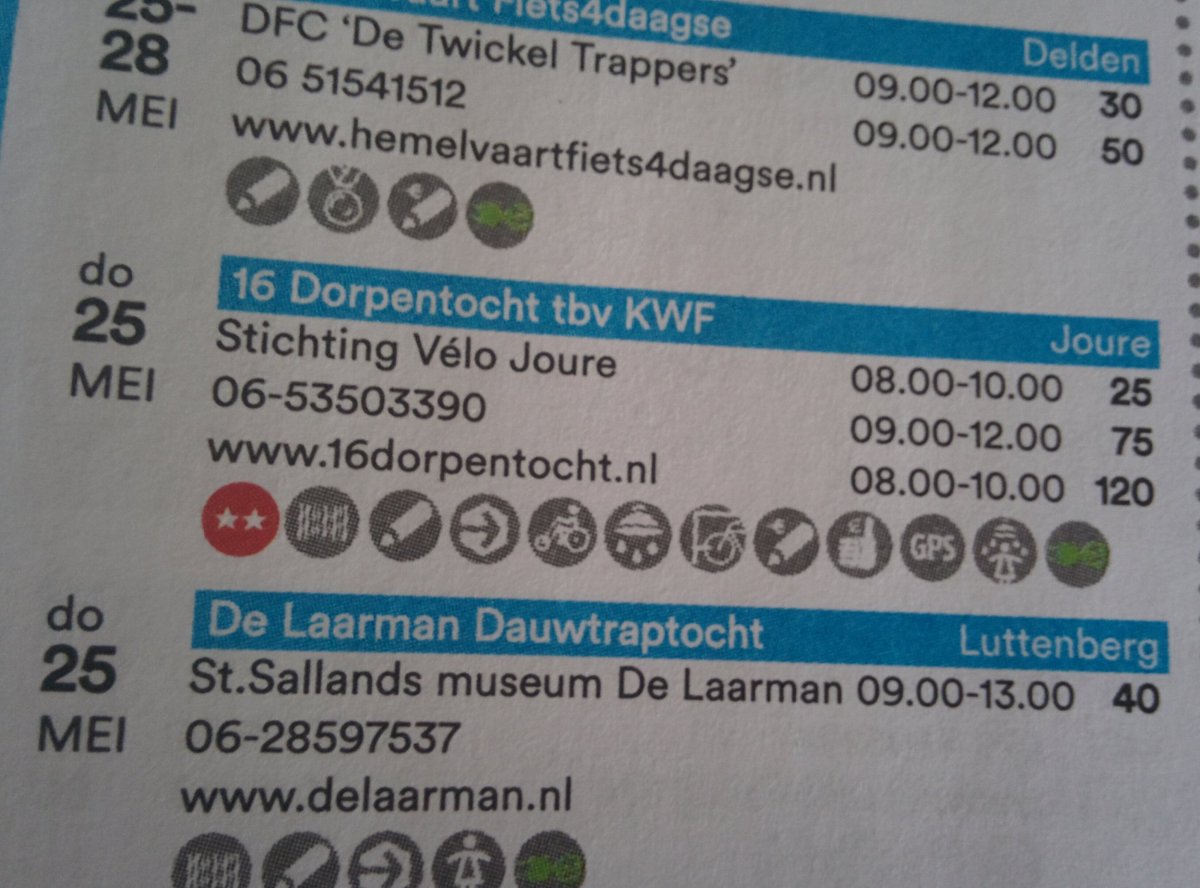 16dorpen's tweet photo. De NTFU kalender is binnen. Met de 16dorpentocht op 25 mei. Inschrijven kan via https://t.co/Bu252yy6tj #16dft #joure #kwf #hemelvaartsdag https://t.co/6EC0GqW5Hs