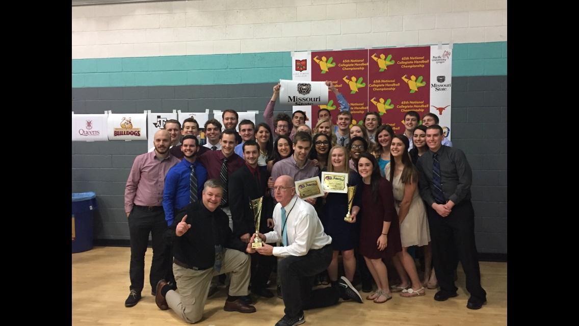 OzarksOzone's tweet photo. Congrats to the @mostatehandball team on winning its 12th team national championship since 1993! https://t.co/nJNHgoVswn