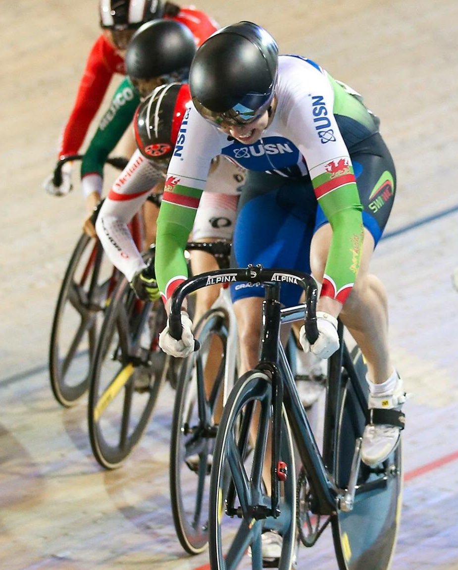 BeicioCymru's tweet photo. It's the final day of racing in LA!

Sprint @rachyjames1 
Keirin @Lewis_Oliva 
Madison @jonmould91 &amp; @_SamHarrison_ 

#TissotUCITrackWC https://t.co/2CVzdWXkwg