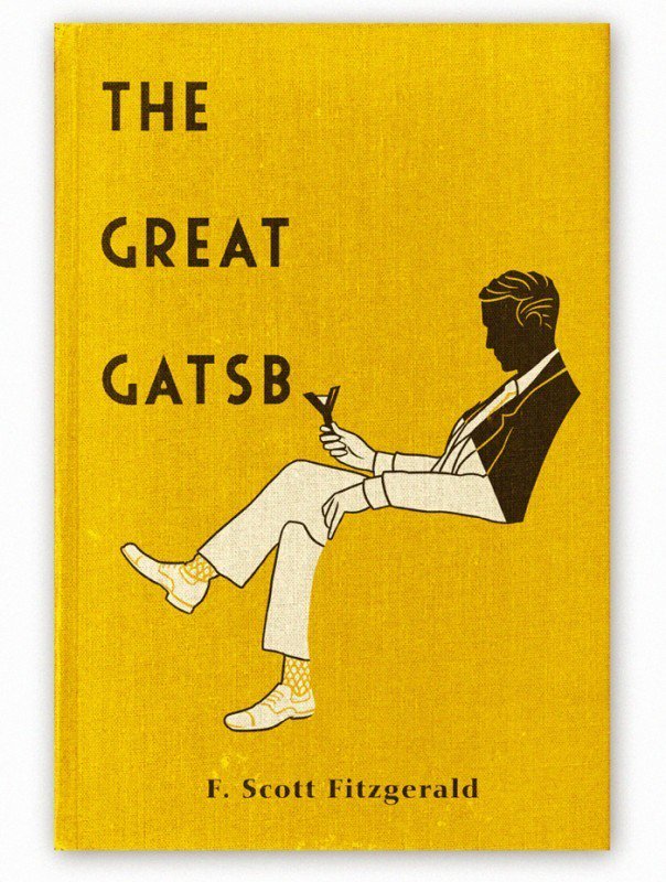 ZoeTypelark's tweet photo. Love the simplicity of this book cover design for 'The Great Gatsby', sadly no idea who it's by... #ArtDeco @DesignMuseum #FontSunday https://t.co/bxtoLEXdac
