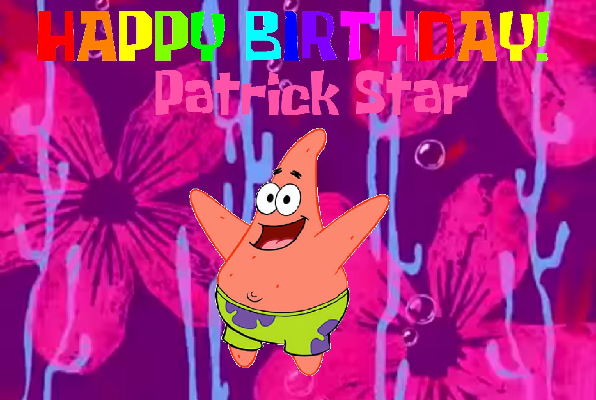 Spongebob Patrick Birthday