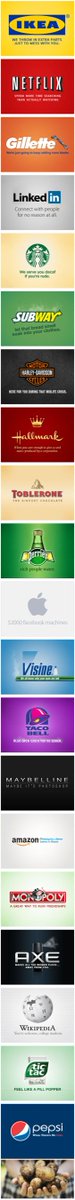 shahan789's tweet photo. Honest Slogans Show the "Truth" Behind Famous Brands https://t.co/Syy3sfXLIH