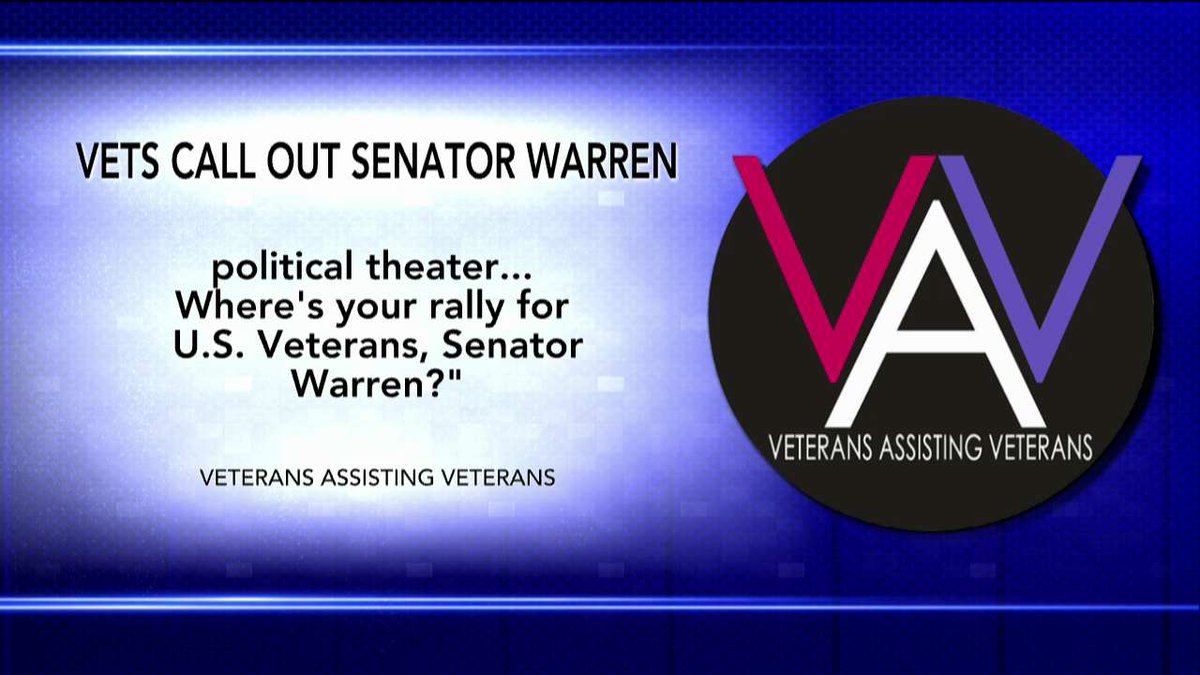 Vets call out <a href="/SenWarren/">Elizabeth Warren</a>.