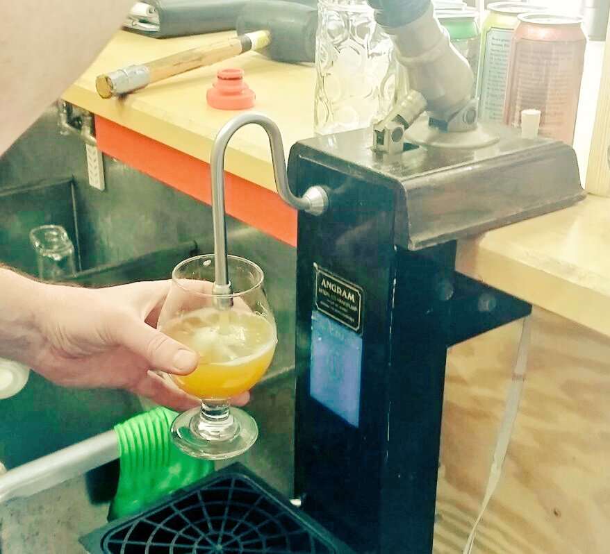 Stop by for tastings and take-home beer today 1pm-6pm. The cask is Backyahd IPA with Cucumber, dried hopped w/ Mosaic. #craftbeer #lovebeer