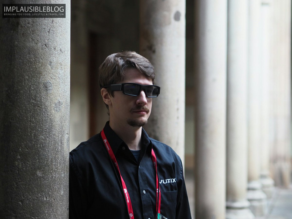 implausibleblog's tweet photo. The @Vuzix #Blade3000 #Smart #Sunglasses #MWC17 @showstoppers #ShowStoppersMWC Like a smart watch, but better, coming soon @OwenSE https://t.co/xXZ0OkJARA