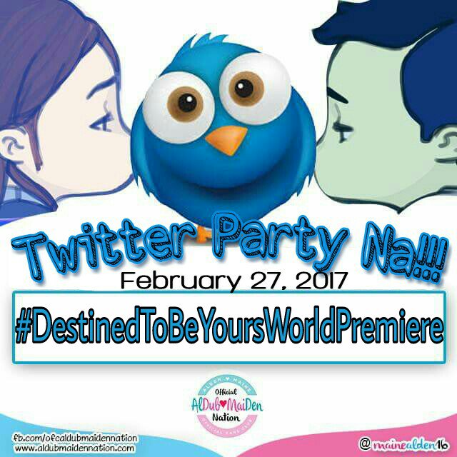 MaineAlden16's tweet photo. This is it! Thank you so much @aldenrichards02 @mainedcm @EatBulaga &amp; @gmanetwork for giving us this gift!
#DestinedToBeYoursWorldPremiere https://t.co/Tof30b8RG7