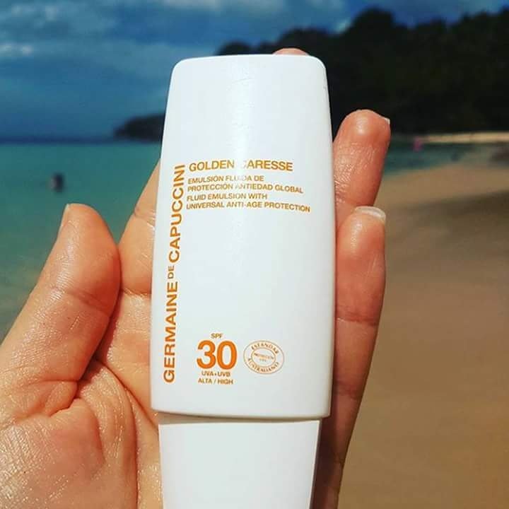 Germainedecap's tweet photo. Make sure your prepared for the hot summer ahead with our Golden Caresse sun protection line. 

info@germaine-de-capuccini.co.ae https://t.co/yZW0iEpIfS