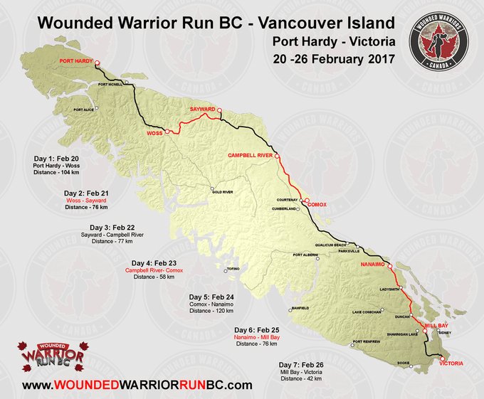 SPD_Community's tweet photo. Let's have a big Greater Victoria welcome for @wwrunbc Wounded Warrior runners arriving today! #wwrunbc #ptsd #yyj https://t.co/Md6IPeKI5P