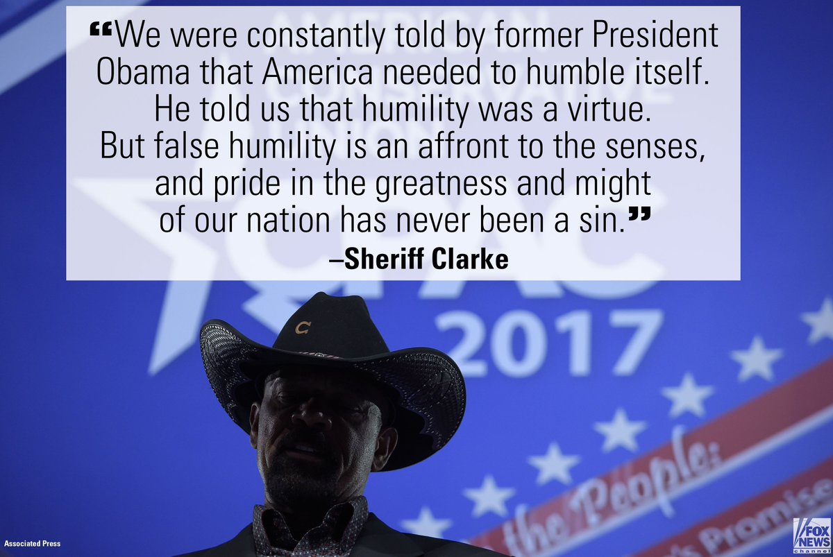 In his speech closing #CPAC2017, <a href="/SheriffClarke/">David A. Clarke, Jr.</a> promoted pride in America under President <a href="/realDonaldTrump/">Donald J. Trump</a>. bit.ly/2lHx404