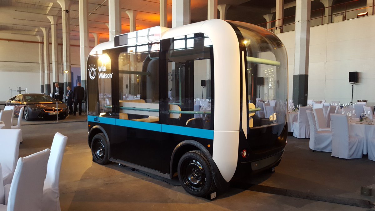 Olli self-driving bus in Munich