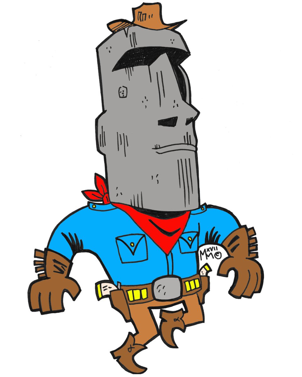 WorstWeirdos's tweet photo. The Moai Kid!
#worstweirdos #original #illustration #instaart #moai #cowboy #ink #artist #creatorowned #matthewmillerartist https://t.co/yKeoSLBL2d