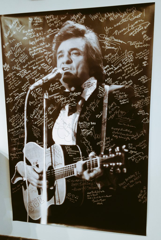 Happy 85th Birthday to my hero, the man in black, Mr. Johnny Cash. 
Cheers to you and June in Heaven. 