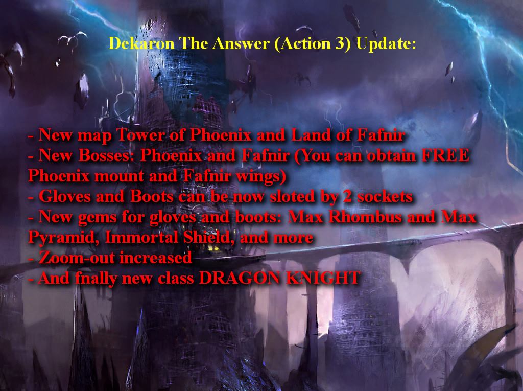 DekaronCore's tweet photo. New content on Dekaron The Answer added. Read patch notes:
https://t.co/t9UUej8xT8 https://t.co/PLxRL5OoQO