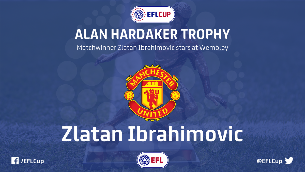 #LiveBolanet Congrats untuk Zlatan Ibrahimovic karena terpilih menjadi man of the match dan berhak mendapat trophi Alan Hardaker