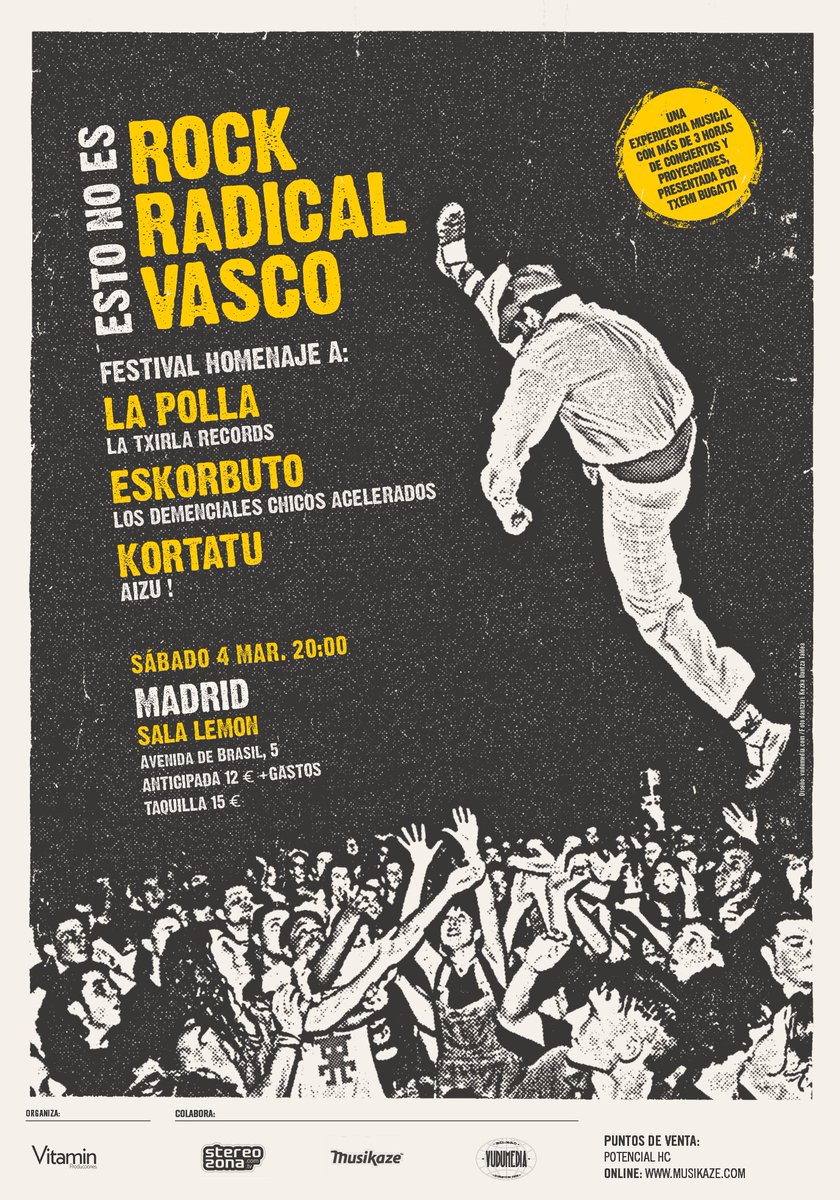 VitaminProdus's tweet photo. @estonoesRRV visitará #Madrid y #Durango!! el 4 y el 18 de marzo. Entradas: https://t.co/gjnBL2lXj3, #SalaLemon, @plateruena https://t.co/nGsYddJQES