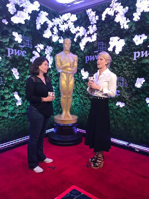 PwCUS's tweet image. Behind the scenes: @ShannonSchuyler and @JuliaOrmond prep for the #PwCRedCarpet, streaming live today 4pm PT pwc.to/purposecarpet
