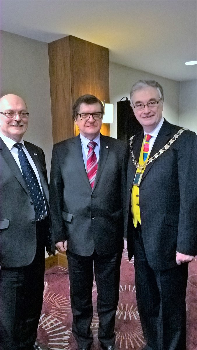 SeftonMayor's tweet photo. Delighted to be the guest of #Southport #AngloPolish Soc chair Richard Kowalski and NW Consul Rep of Poland Lesvek Rowicki a great event https://t.co/MPqisn3QWO