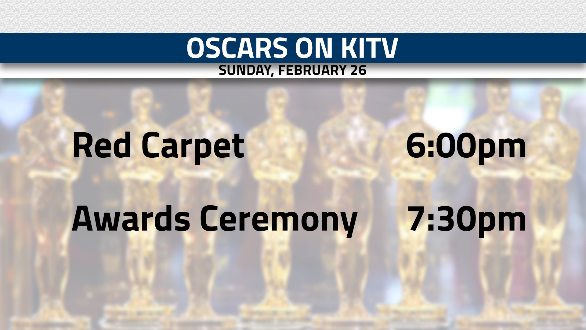 KITV4 on Twitter "Here's the Oscars schedule on KITV this evening