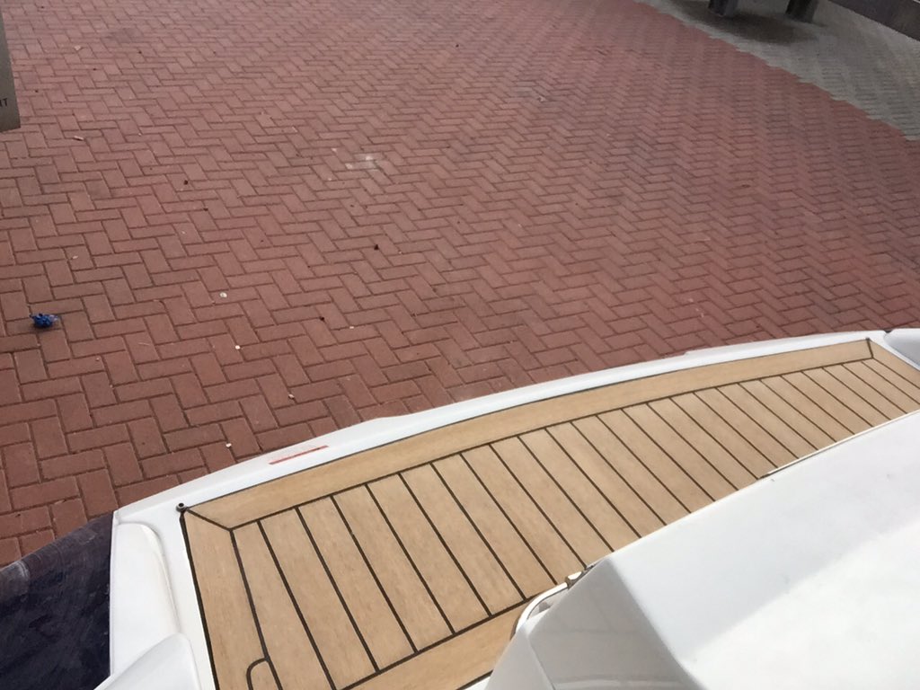 Huge transformation on this beautiful Chris craft. From old worn snap in carpets to a hand made composite teak deck!