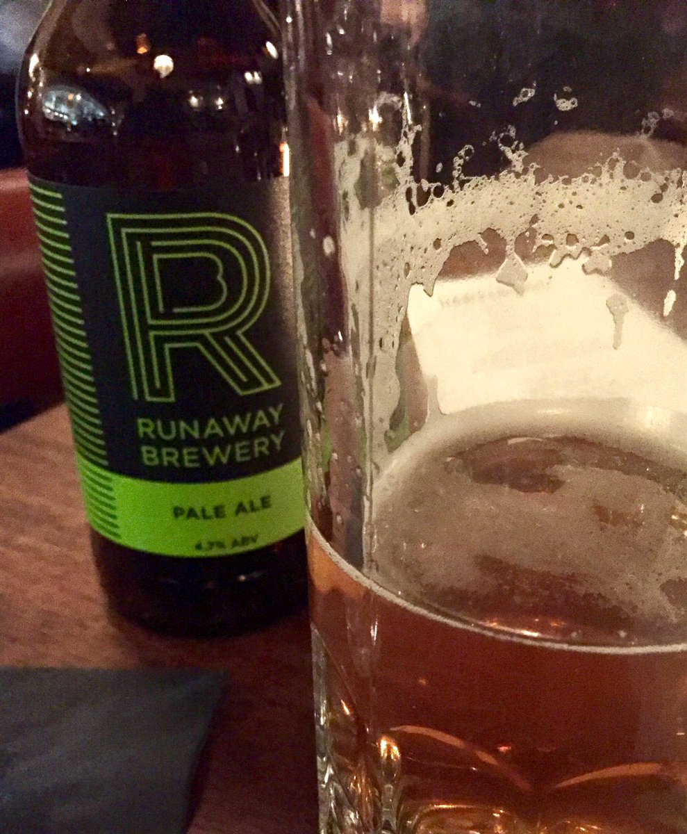 Nice drop from <a href="/RunawayBrewery/">The Runaway Brewery</a> tonight along with brilliant food and service as always at <a href="/HawksmoorMCR/">Hawksmoor Manchester</a> = Sunday win!