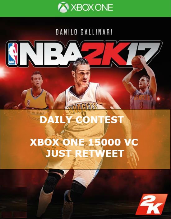 2k17lockercodes's tweet image. Daily Contest is Back for XBox Voucher Code of 15000 VC. Guys, just Retweet &amp;amp; Go Here goo.gl/f38C82 #NBA2K17 #TheForceAwakens 😍😍😍