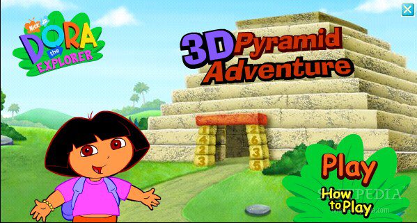 2. dora's 3d pyramid adventureI used to let her swing from those vines and jump up the colored blocks for HOURS