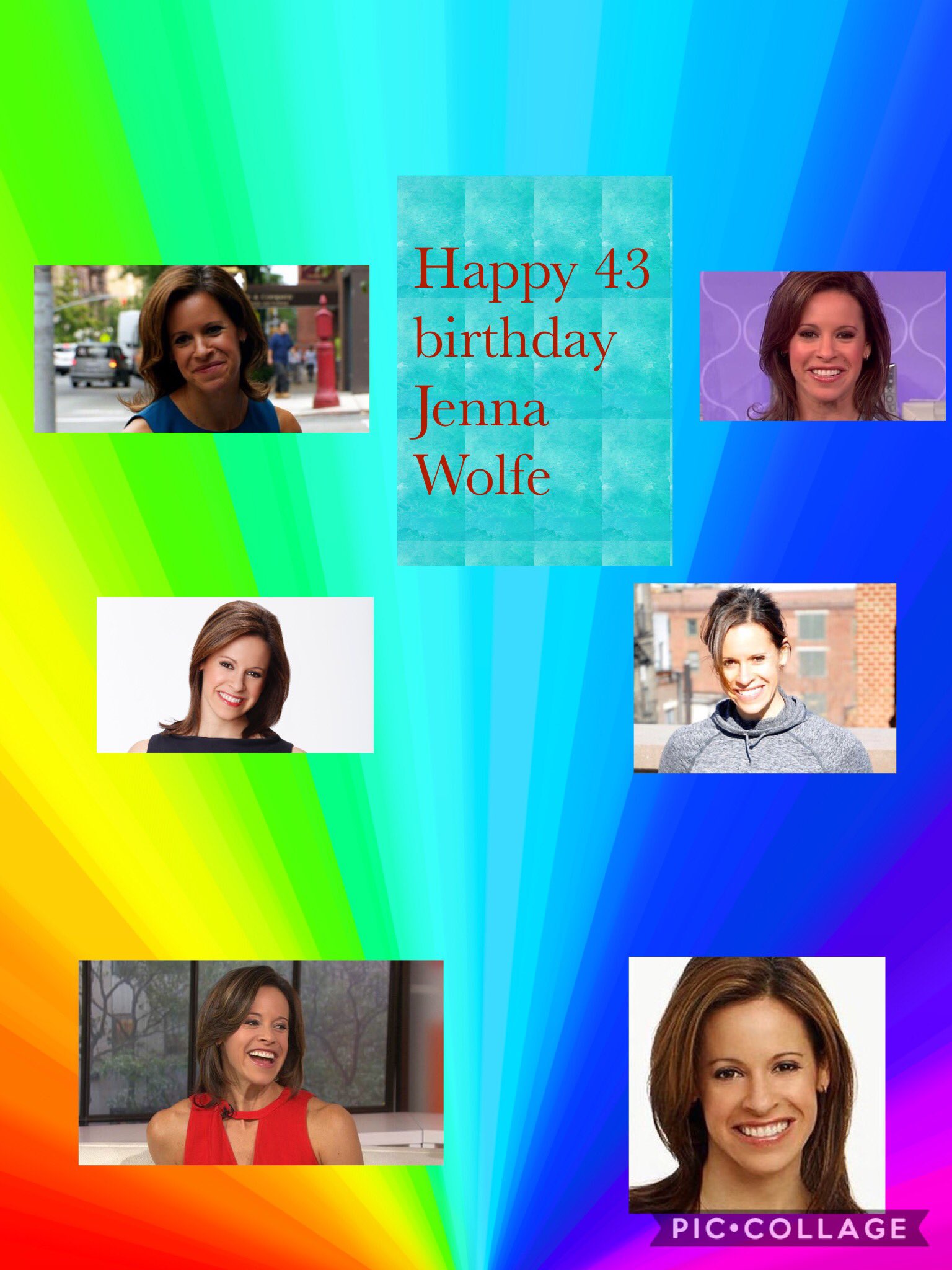 Happy 43 birthday to Jenna Wolfe. Hope that she has a wonderful birthday.   