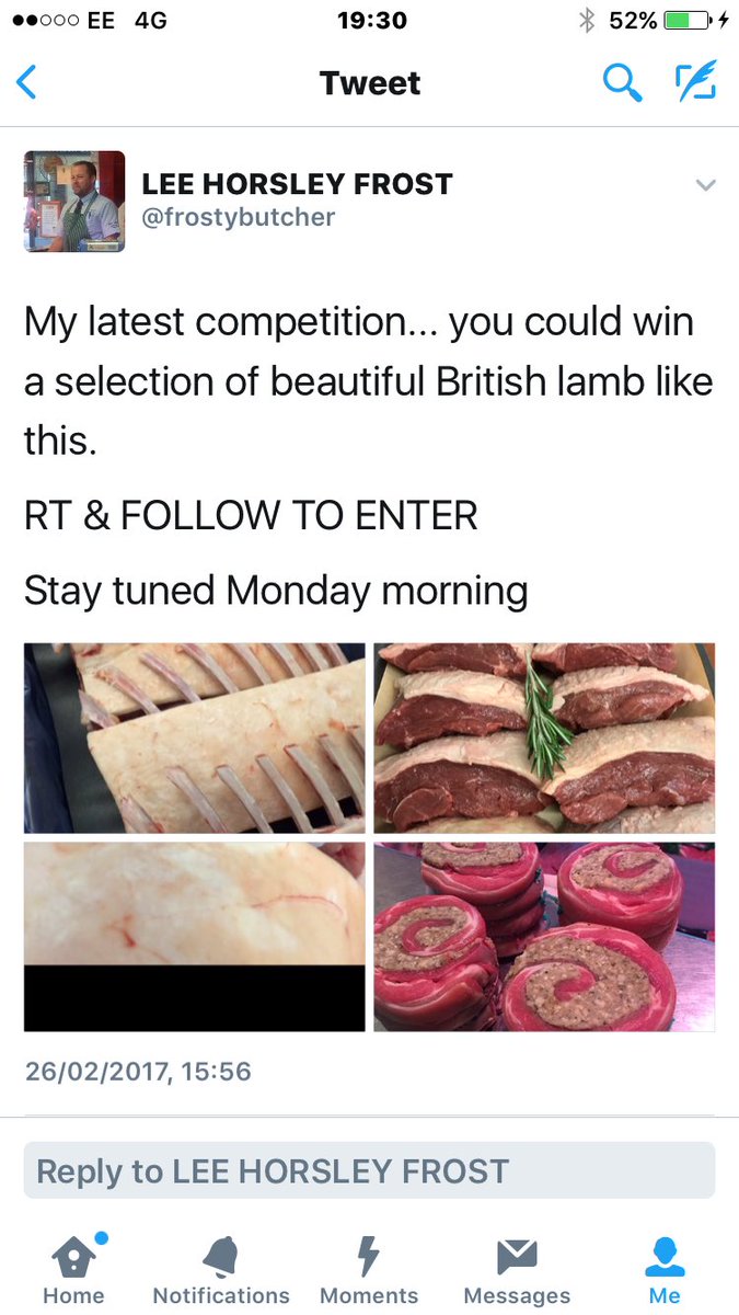 Lots of love for next weeks competition. 

You could win a selection of beautiful British lamb. 

RT &amp; FOLLOW TO ENTER 

🐑🐑🐑🐑🐑🐑🐑🐑🐑🐑🐑🐑
