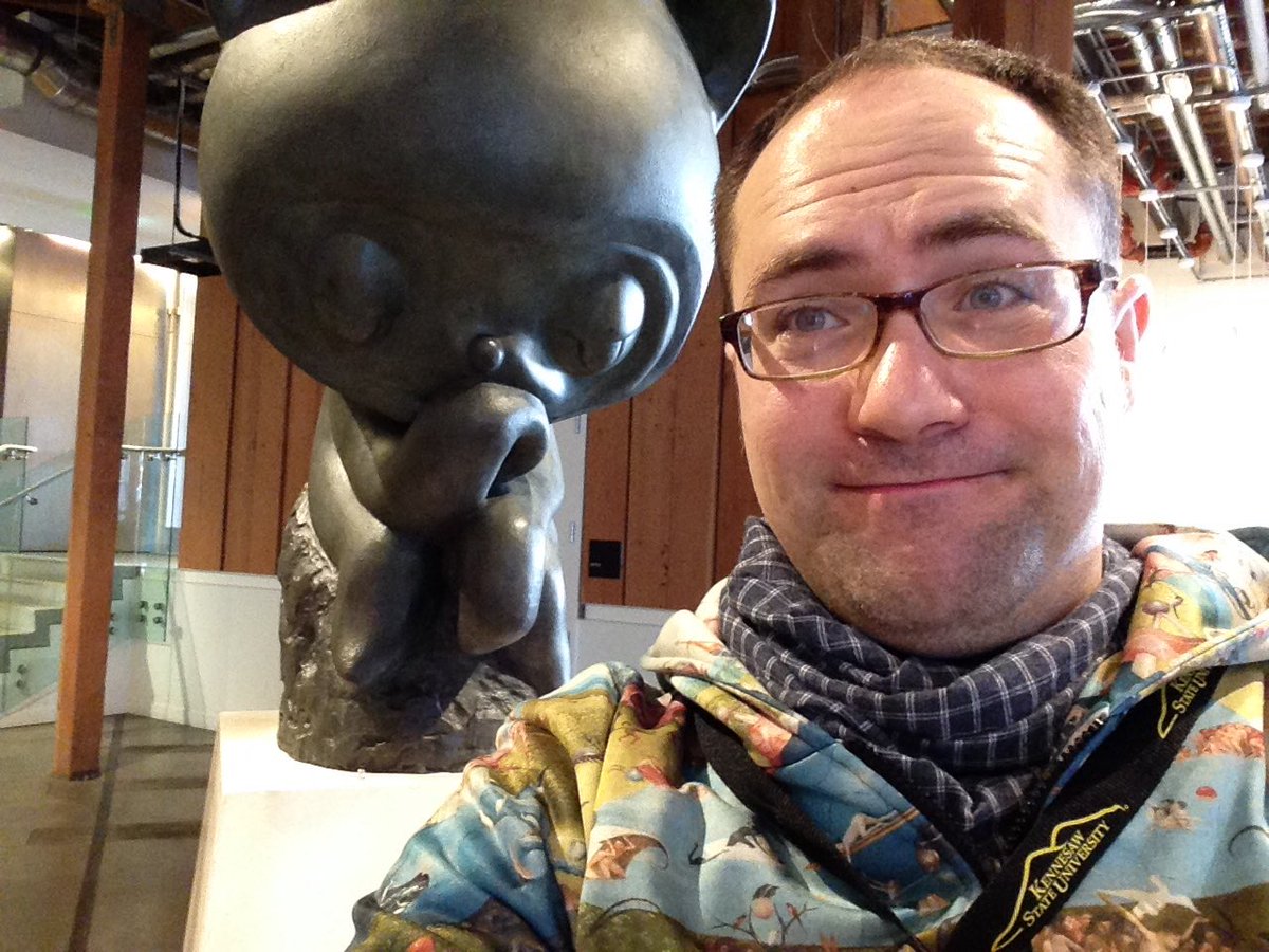 The <a href="/github/">GitHub</a> office is pretty cool - there's even a Octocat sculpture in the lobby:) #GDC17 #ICGJ17