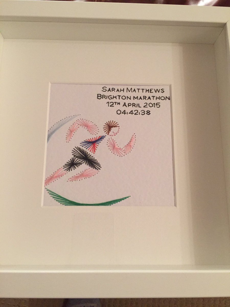 MiniMeRunner's tweet image. Big-Me has come over all creative and made this for @SarahBethyW