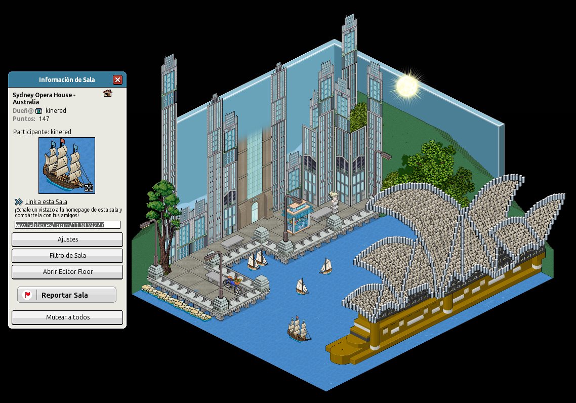 KineredHabbo's tweet photo. Participante: kinered
Sala: Sydney Ópera House 🛠💞
País: Australia
Link: https://t.co/3xXZBuVt8D
#BuildersChallengeHB @ESHabbo @Habbo https://t.co/o9315mgVyW