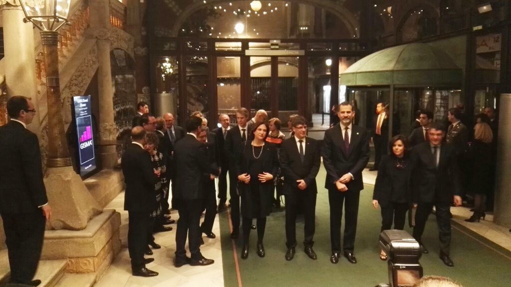 MasterEventsM's tweet image. El sopar del #mwc17 un acte públic no oficial que, en canvi, segueix els principis i normes del #ProtocolOficial