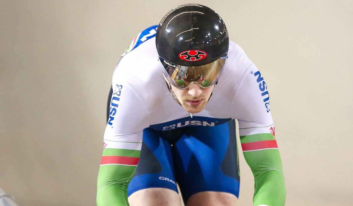BeicioCymru's tweet photo. That's how you do it!

@Lewis_Oliva eases through to the Keirin second round 🚴🏼

#TissotUCITrackWC https://t.co/q5Xibr9LMH