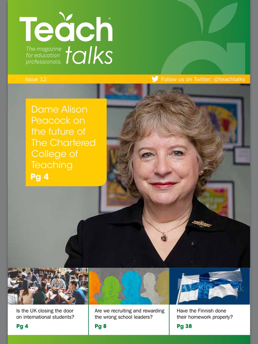 TeachTalks's tweet image. @SLTchat @rondelle10_b 
Read @AlisonMPeacock on future of @CharteredColl in latest issue of #Teachtalks magazine
d1dhn91mufybwl.cloudfront.net/iframehtml5/em…