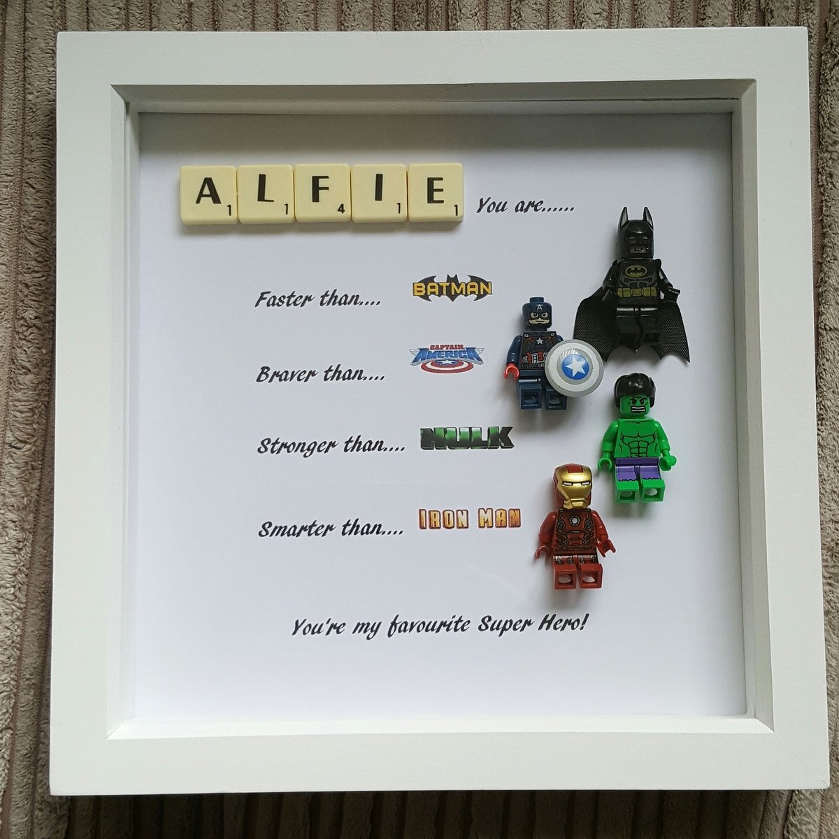 fathers day lego frame