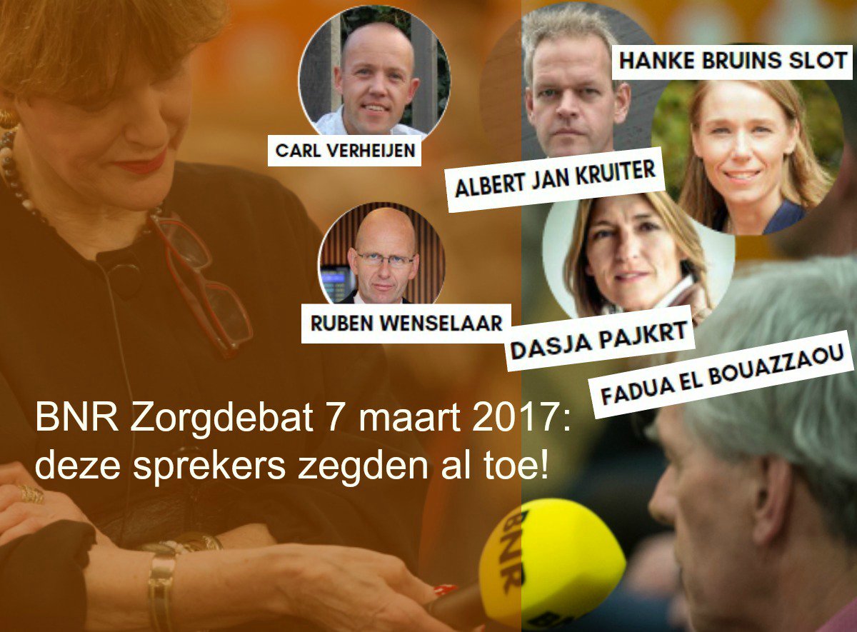 VvAA's tweet image. 7 maart = BNR #Zorgdebat om 19.30 uur! ow.ly/Hmvq3091ztt Deze sprekers debatteren over de rol van #preventie @FD_BNR_Events