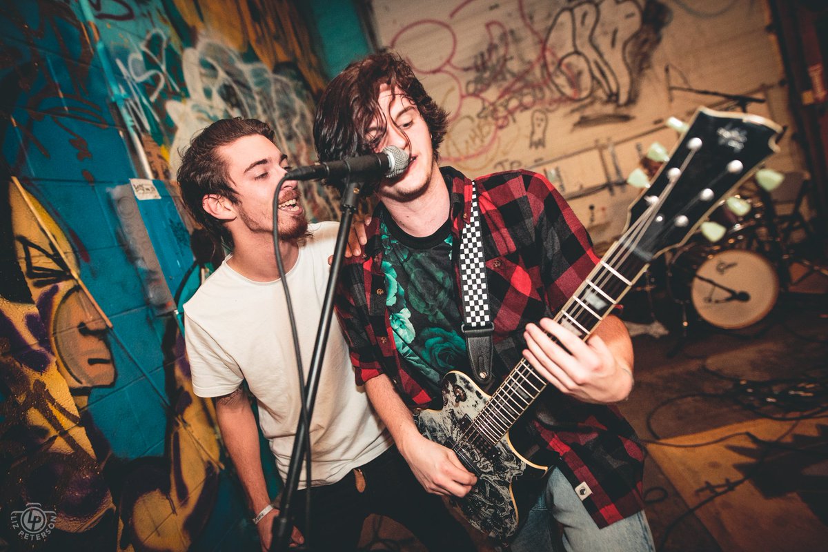 LizDeepDown's tweet photo. Last night was @CNDBand's last show and a few tears were shed, have these cute photos of @ASpacedCadet and Jake. https://t.co/YPtOQA3nnk