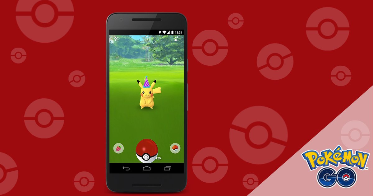 PokemonGOfr's tweet photo. Pikachu est prêt à fêter le #PokemonDay ! Jusqu’au 6 mars à 13 h PST, vous pouvez capturer ce Pikachu spécial. https://t.co/4dbZPVqEt4