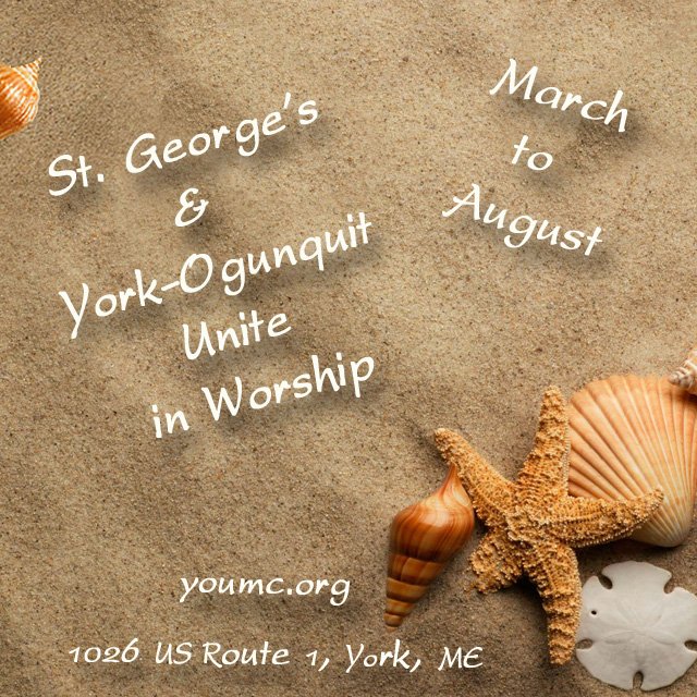 YorkOgunquit's tweet image. Welcome St. George's Episcopal Church! 
Starting Sun March 5th - 10:30a Combined Worship/Sunday School - 8:00 am Spoken Service #youmc