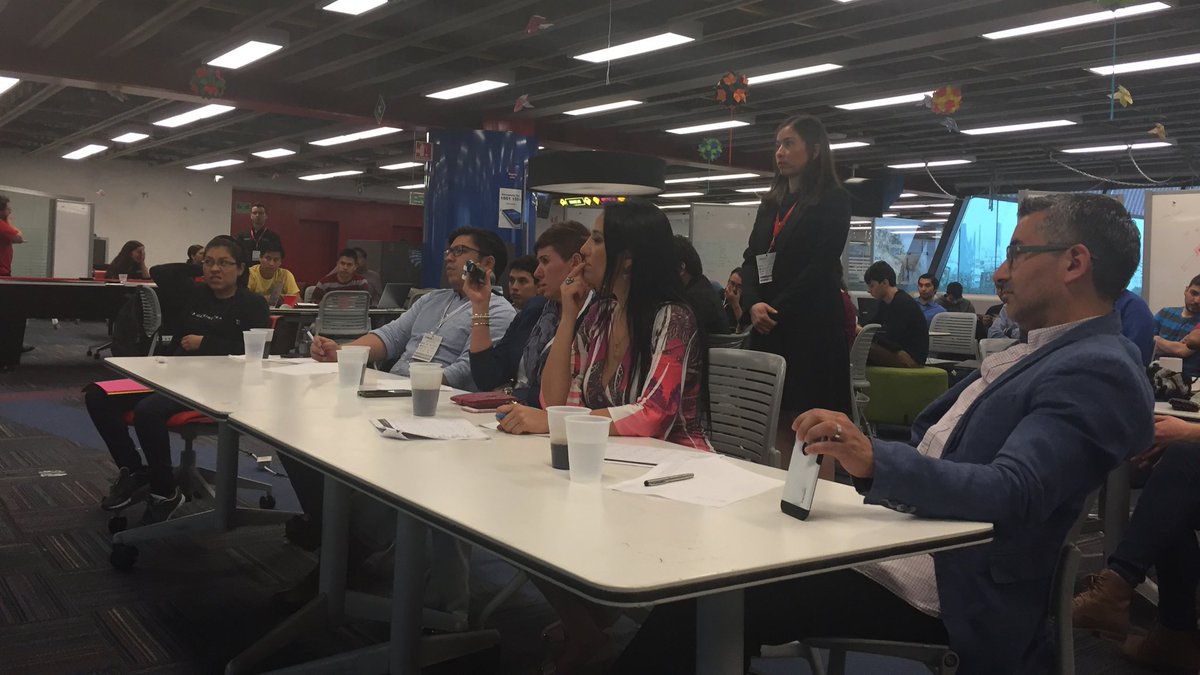 hackinghealth's tweet photo. The #hackinghealth jury of #Hack4LifeMty @Juanita_RB @f_castilleja @juanpabloe and Anahi Thomsen. Great gender balance and multidisciplinary https://t.co/wVOkm3EuC7