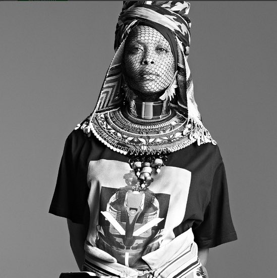 Erykah Badu in Givenchy for Purple Mag. Happy birthday beauty. 