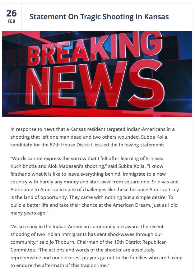 SubbaKolla87's tweet photo. My response to the #KansasAttack https://t.co/df88LgwU47 https://t.co/rjcLwcPWTg