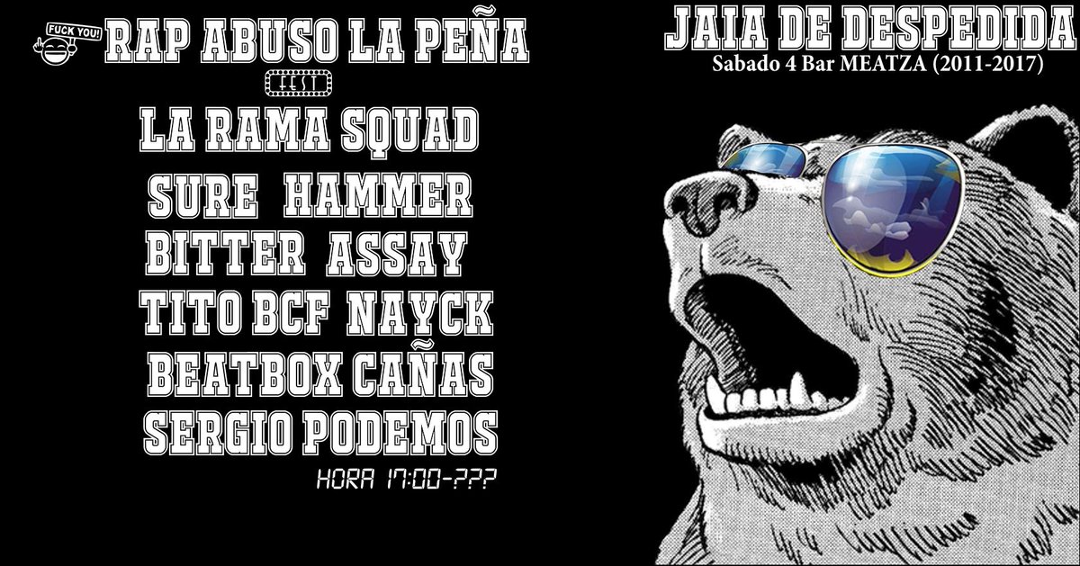 Cohen_US's tweet photo. Tenemos una cita MVC este sabado en el bar meatza en la peña (BILBAO) entrada gratuita https://t.co/x8yMM9TYAi