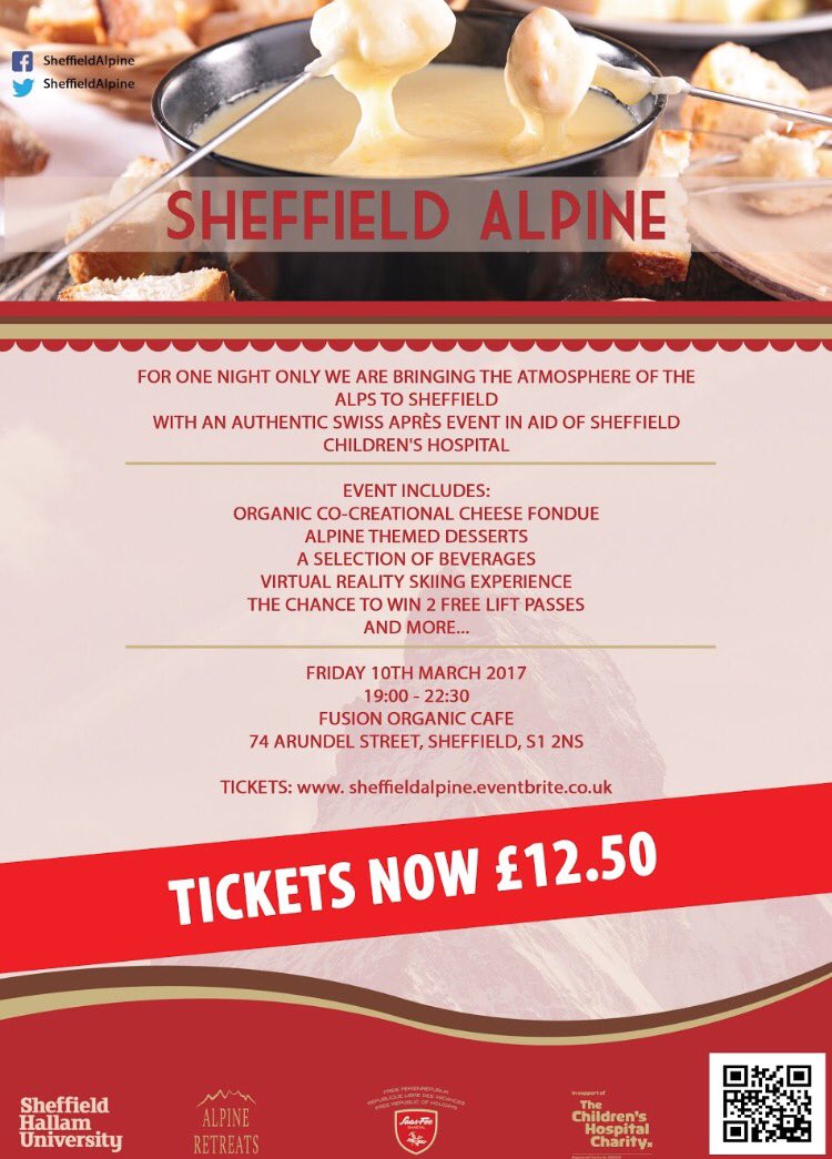SheffieldAlpine's tweet image. With less than TWO WEEKS to go, make sure you get your tickets! @sheffevents_ace @HelpSheffield  #fondue #sheffield eventbrite.co.uk/e/sheffield-al…